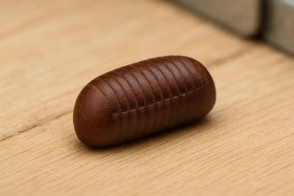 Oothèque de blatte contenant des dizaines d'œufs