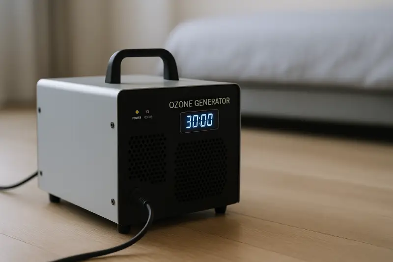 Générateur d'ozone professionnel utilisé par SOSPUNAISE73 pour traitement assainissement en Savoie